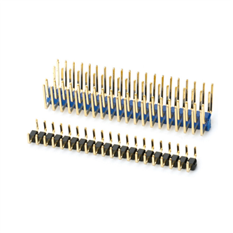 2.54mm 侧插排针黑色-蓝色U针